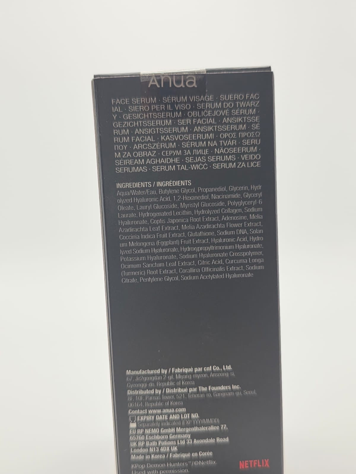 Anua PDRN Hyaluronic Acid Capsule 100 Serum, Radiant Face Serum, Hyaluronic Acid, Hydration, Moisture Plumping Effect, Natural Color, Fragrance Free, KPOP Demon Hunters, Korean Skincare, 50ml