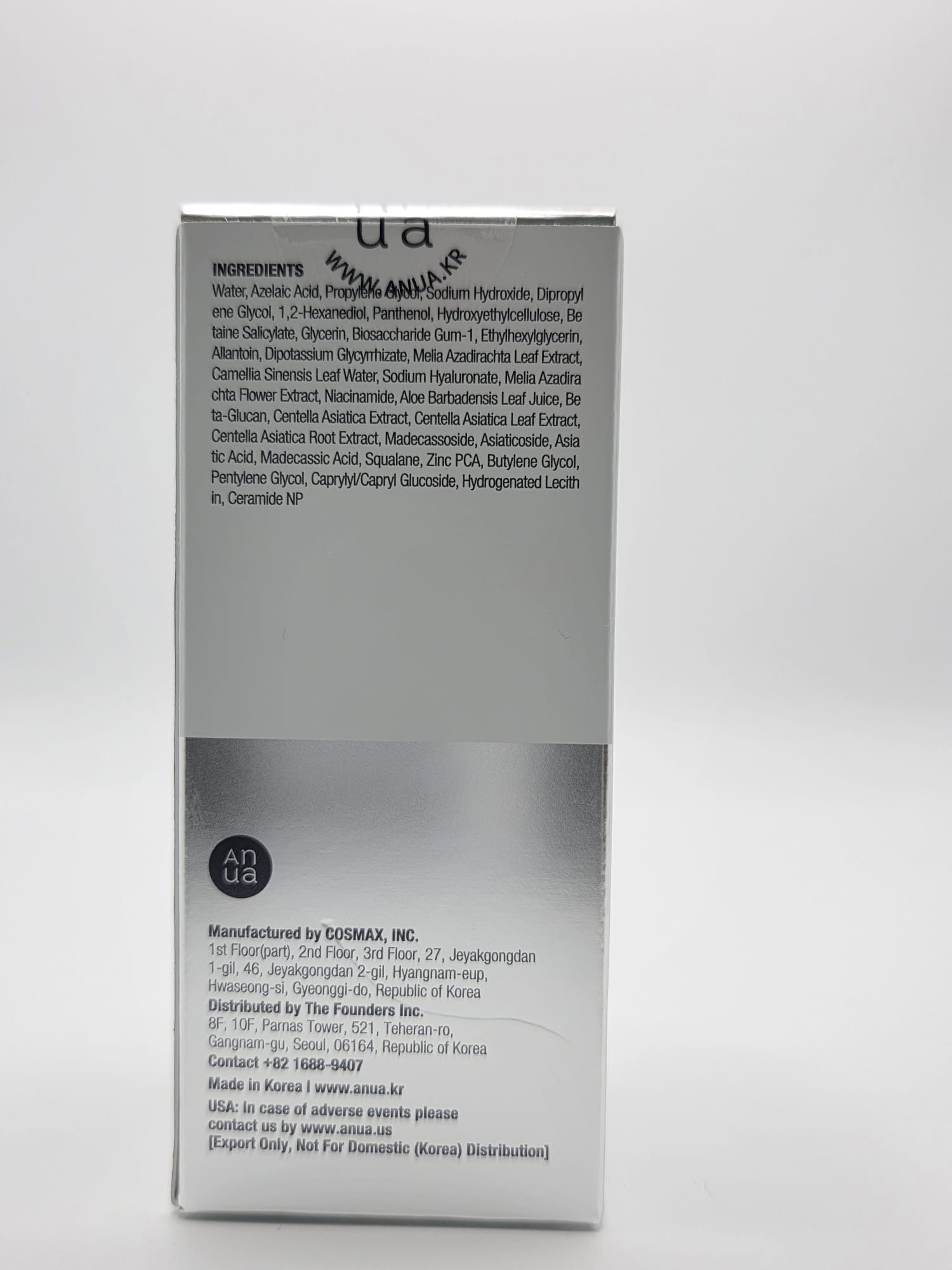 Anua Azelaic Acid 10% + Hyaluron Redness Soothing Serum 30ml